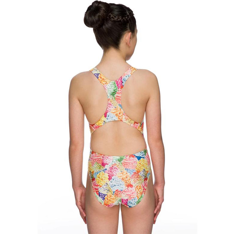 Maru - Cup Cakes Sparkle Rave Back Girls Swimsuit