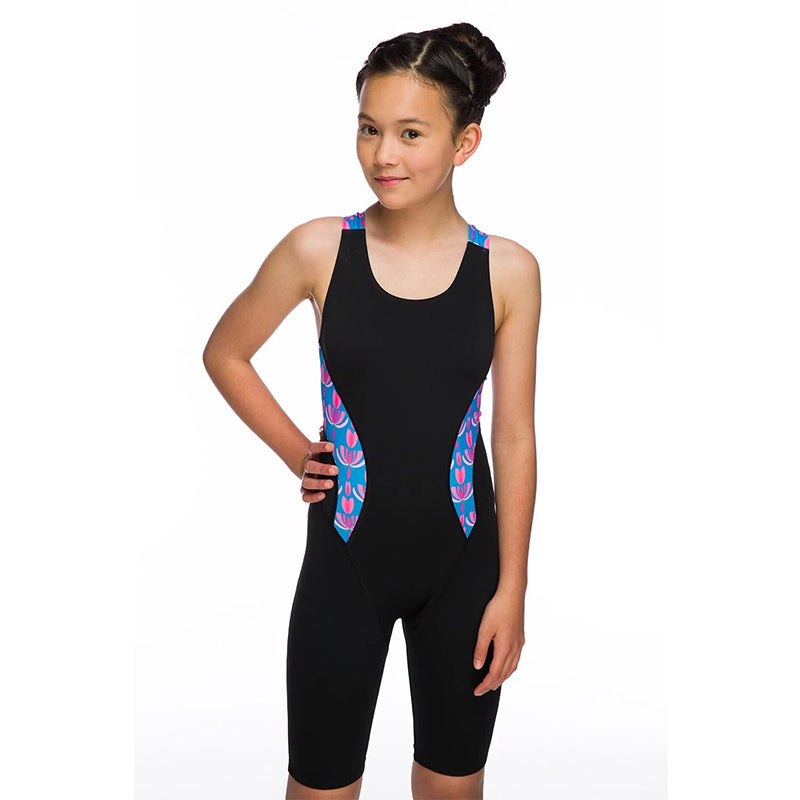 Maru Girls Swimwear - Flutter Pacer Panel Legs - Turquoise