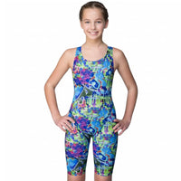 Maru Girls Swimwear - Graffiti Sky Pacer Leg Suit