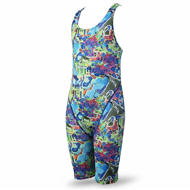 Maru Girls Swimwear - Graffiti Sky Pacer Leg Suit