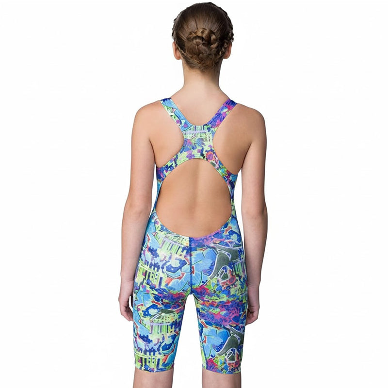 Maru Girls Swimwear - Graffiti Sky Pacer Leg Suit