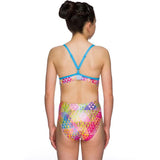 Maru - Tri Sparkle Aero Back Girls One Piece Swimsuit