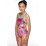 Maru - Tri Sparkle Aero Back Girls One Piece Swimsuit