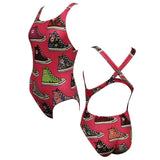 Maru - High Top Sparkle Tek Back Womens Swimsuit - Pink