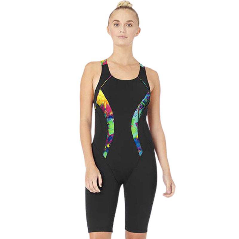 Maru - Holiday Ecotech Panel Ladies Legsuit - Black/Multi