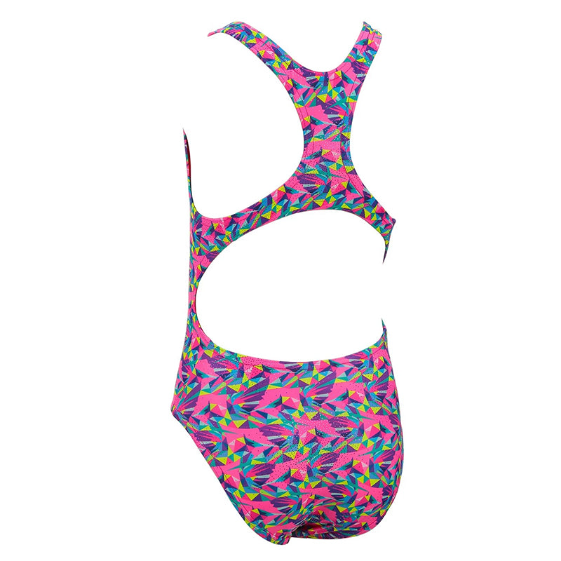 Maru - Hummingbird Sparkle Rave Back Girls Swimsuit - Pink