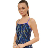 Maru - Jet Stream Pacer Swift Back Ladies Swimsuit - Blue/Multi