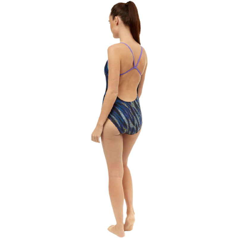 Maru - Jet Stream Pacer Swift Back Ladies Swimsuit - Blue/Multi
