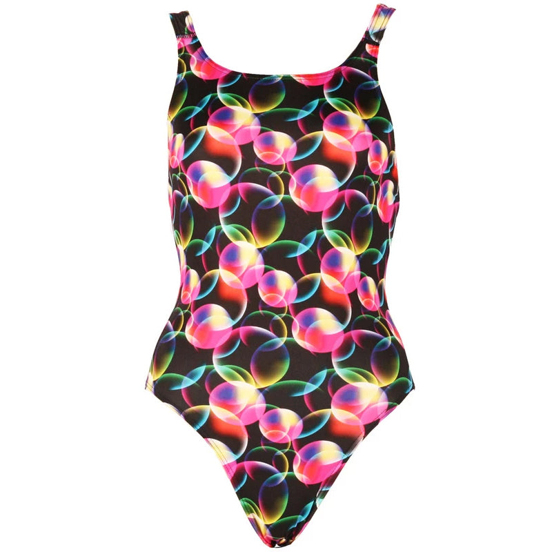 Maru - Fizzy Pacer Vault Back Ladies Swimsuit - Black/Pink