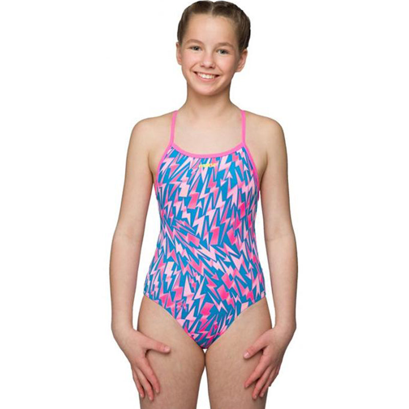 Maru - Lightning Strike Pacer Fly Back Girls Swimsuit - Pink