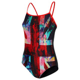 Maru - London Calling Ecotech Swift Back Ladies Swimsuit - Navy/Red