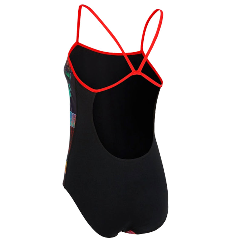 Maru - London Calling Ecotech Swift Back Ladies Swimsuit - Navy/Red