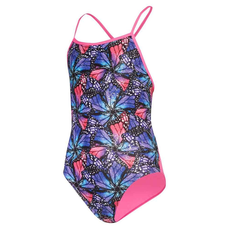 Maru - Mariposa Sparkle Fly Back Girls Swimsuit - Purple/Multi