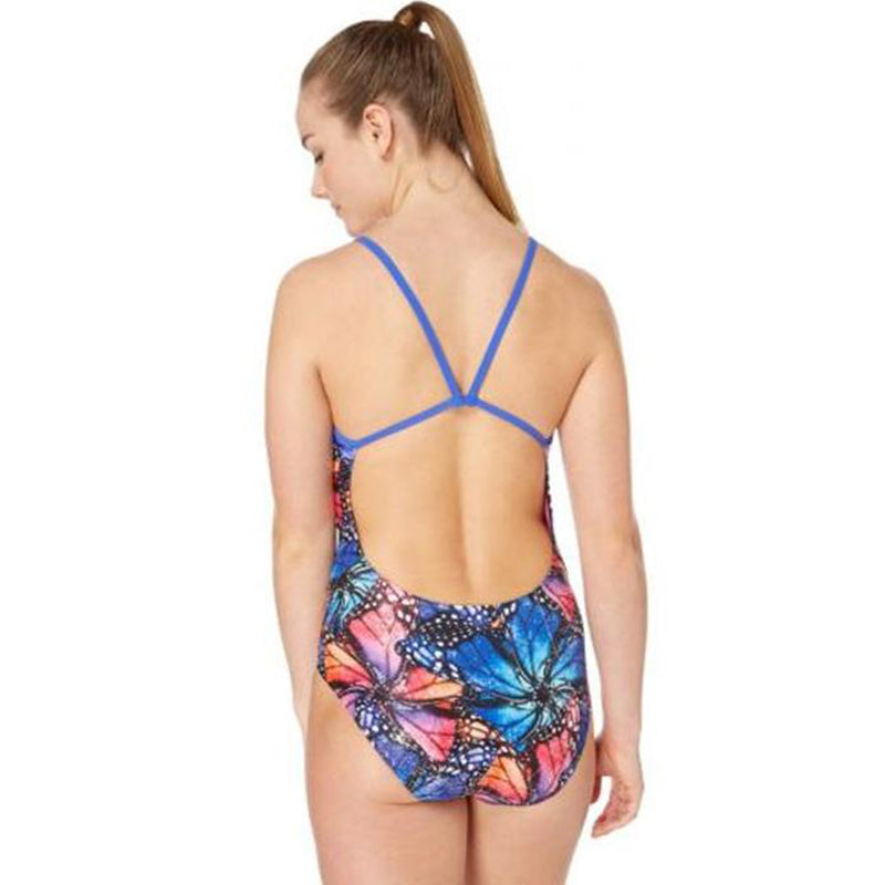 Maru - Mariposa Sparkle Swift Back Ladies Swimsuit - Orange/Multi
