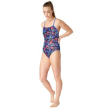 Maru - Mariposa Sparkle Swift Back Ladies Swimsuit - Orange/Multi