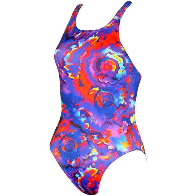 Maru - Mega Pacer Vault Back Ladies Swimsuit - Blue/Red