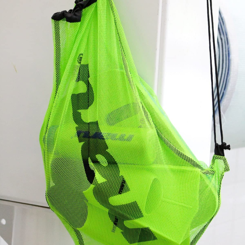 Maru - Mesh Poolside Swim Bag & Training Fins/Flippers Set