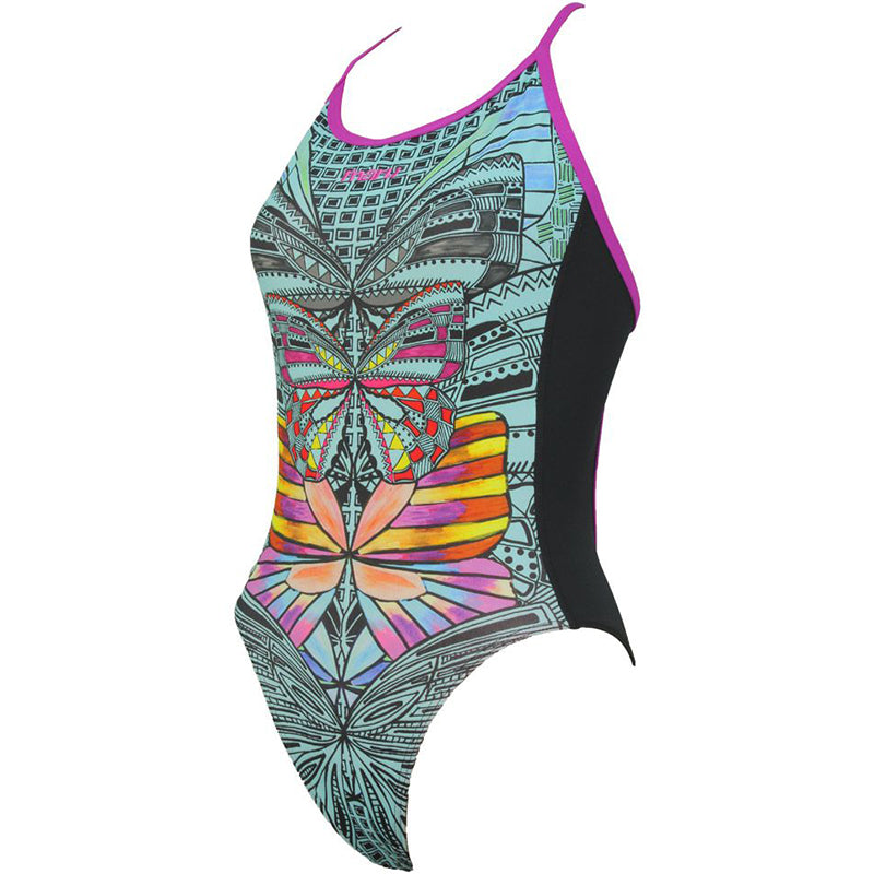 Maru - Navajo Summer Pacer Open Back Ladies Swimsuit - Aqua