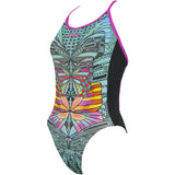 Maru - Navajo Summer Pacer Open Back Ladies Swimsuit - Aqua