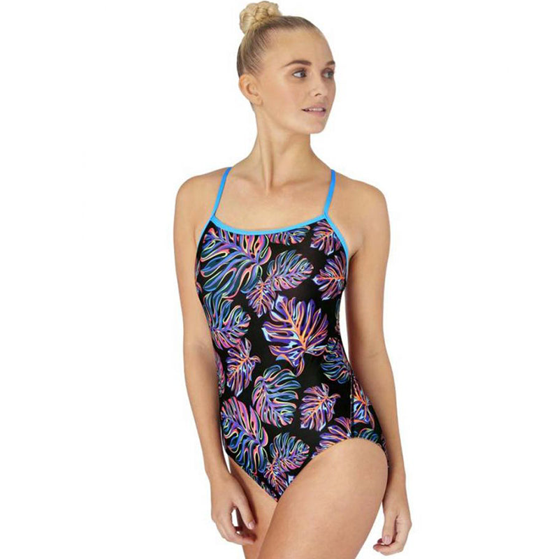 Maru - Palmera Pacer Swift Back Ladies Swimsuit - Black/Multi