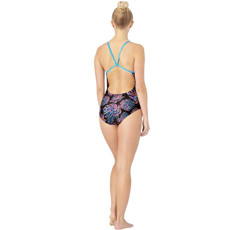 Maru - Palmera Pacer Swift Back Ladies Swimsuit - Black/Multi