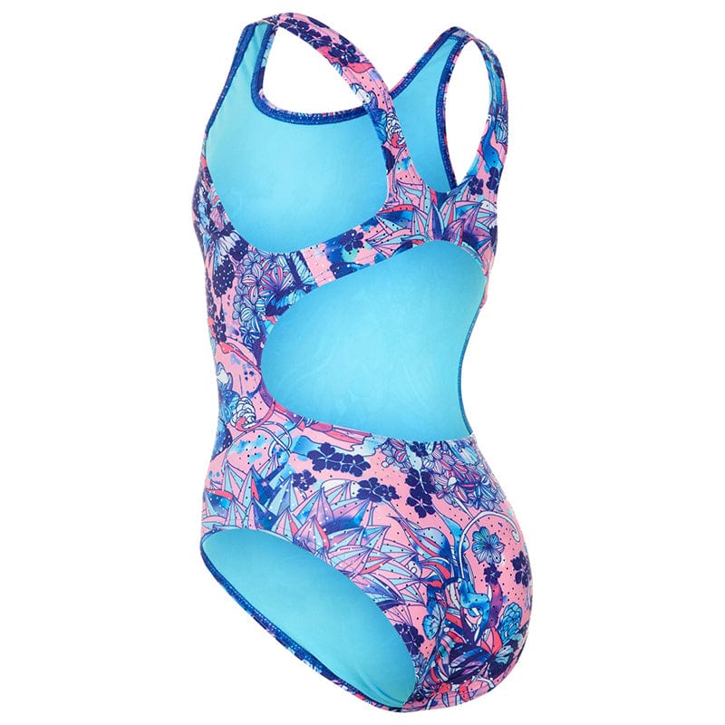 Maru - Puccini Auto Back Girls Swimsuit - Pink
