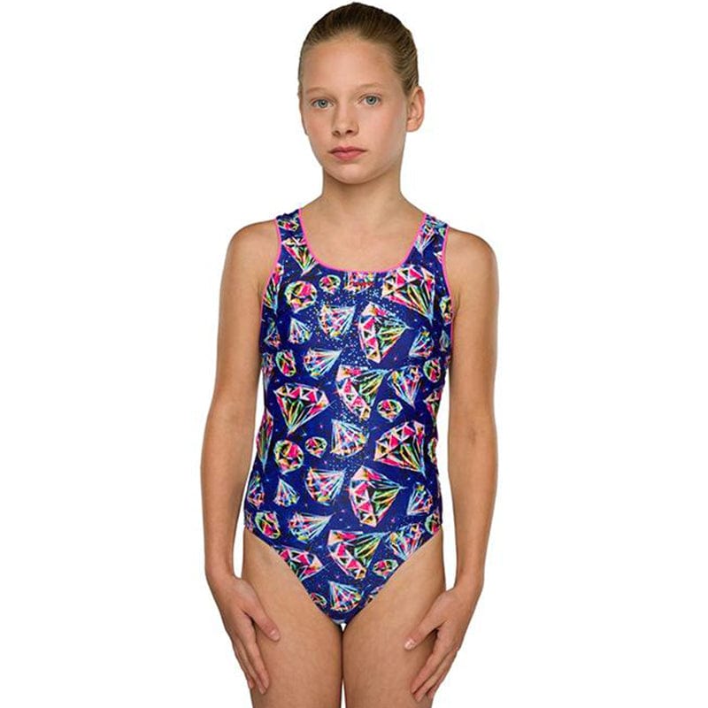 Maru - Razzle Dazzle Sparkle Auto Back Girls Swimsuit