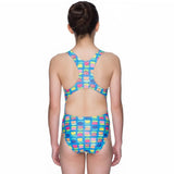 Maru - Saphhire Sparkle Rave Back Girls Swimsuit
