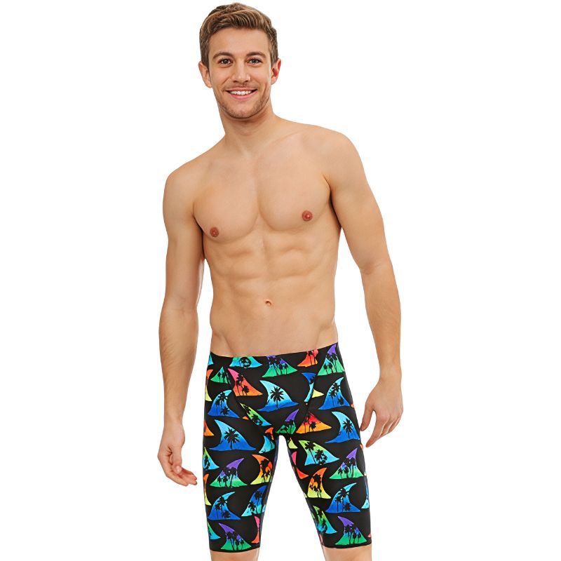 Maru - Shark Bait Pacer Mens Jammer - Black/Multi