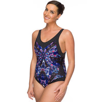 Maru - Shatter Pacer Dive Back Ladies Swimsuit - Purple