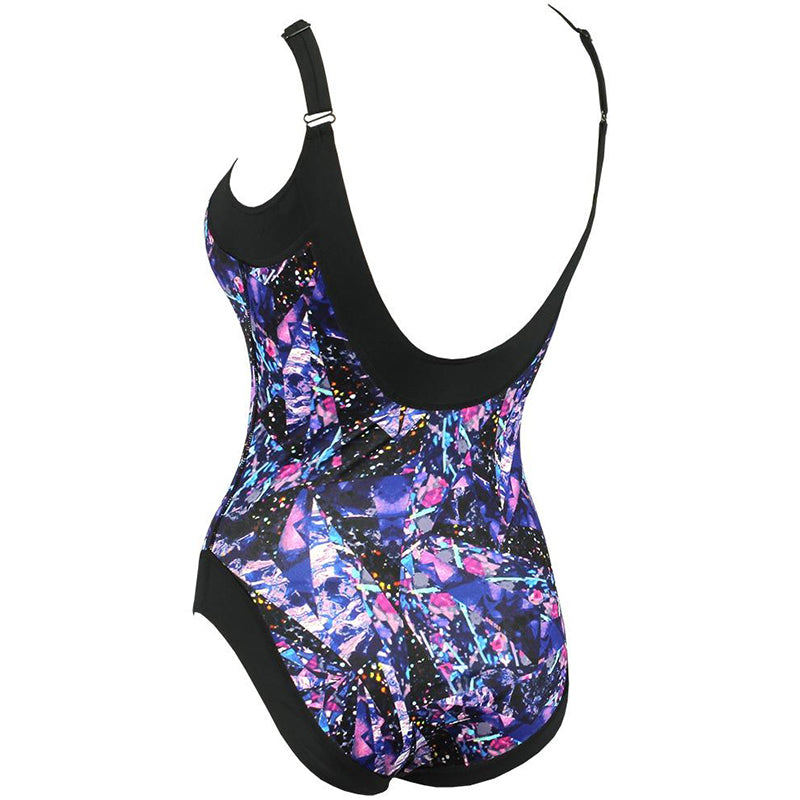 Maru - Shatter Pacer Dive Back Ladies Swimsuit - Purple