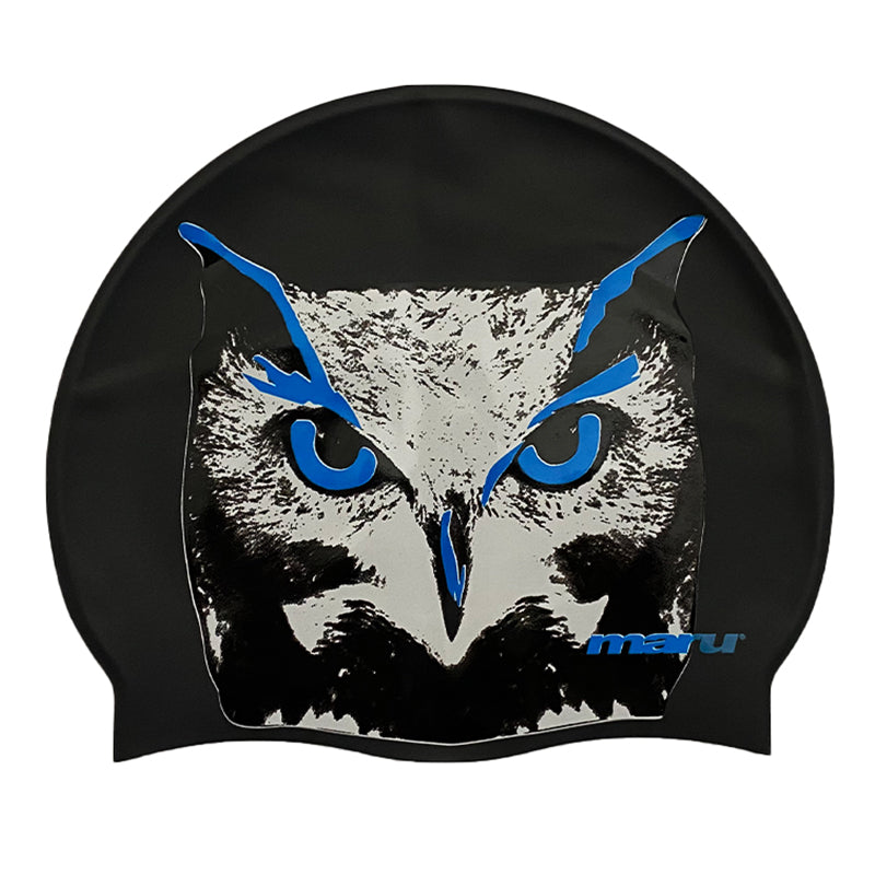 Maru - Silicone Swim Hat - Owl Print