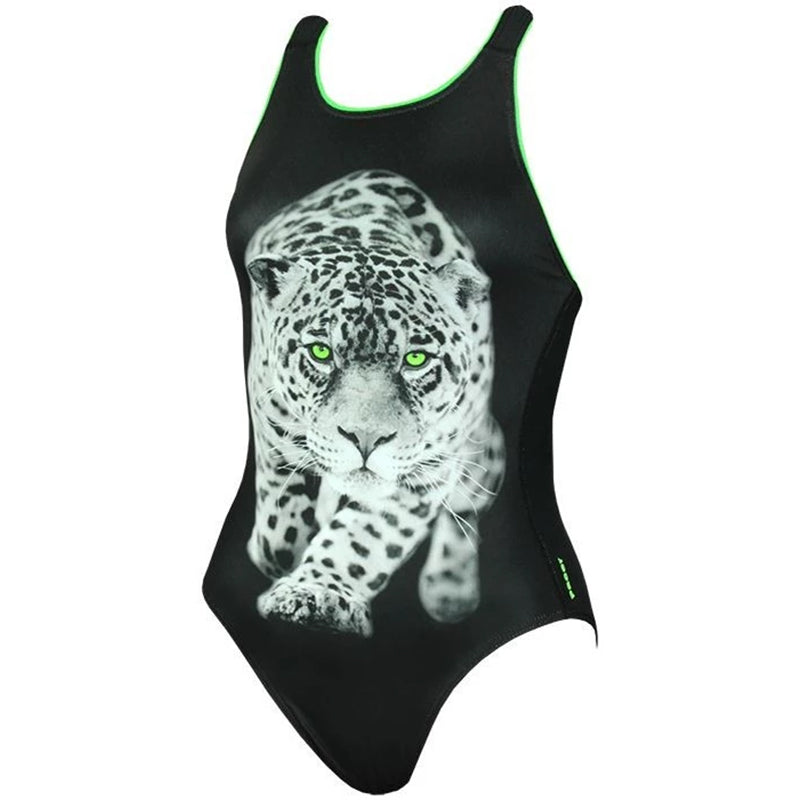 Maru - Snowy Pacer Vault Back Ladies Swimsuit - Black/White - Aqua Swim Supplies