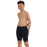 Maru - Solid Black Pacer Junior Boys Jammer