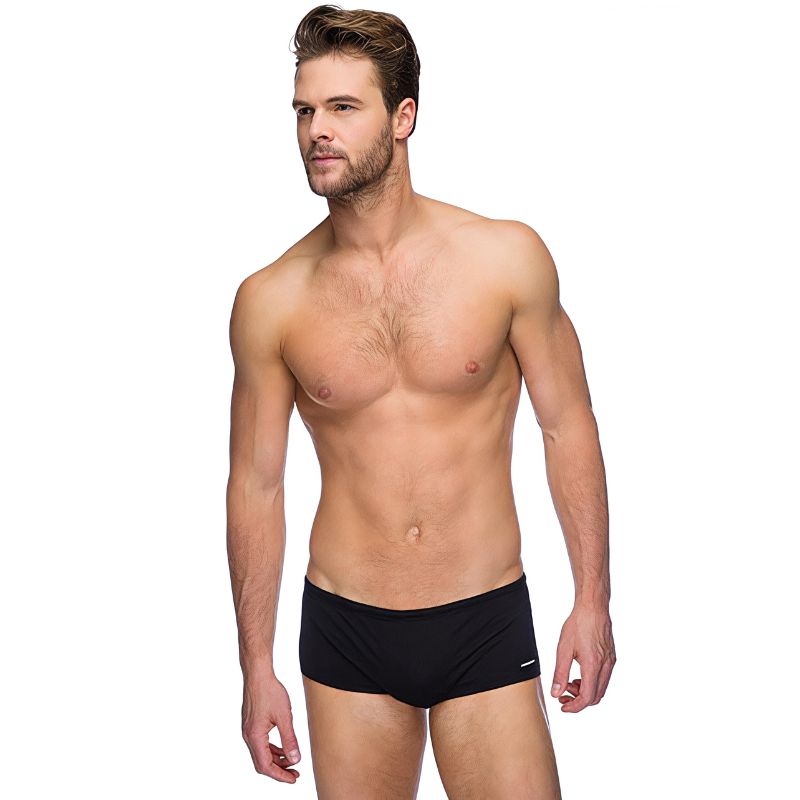 Maru - Solid Black Pacer Trainer Mens Trunk