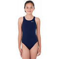 Maru - Solid Pacer Rave Back Girls Swimsuit - Navy