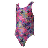 Maru - Sprinkled Stardust Sparkle Auto Back Girls Swimsuit - Pink