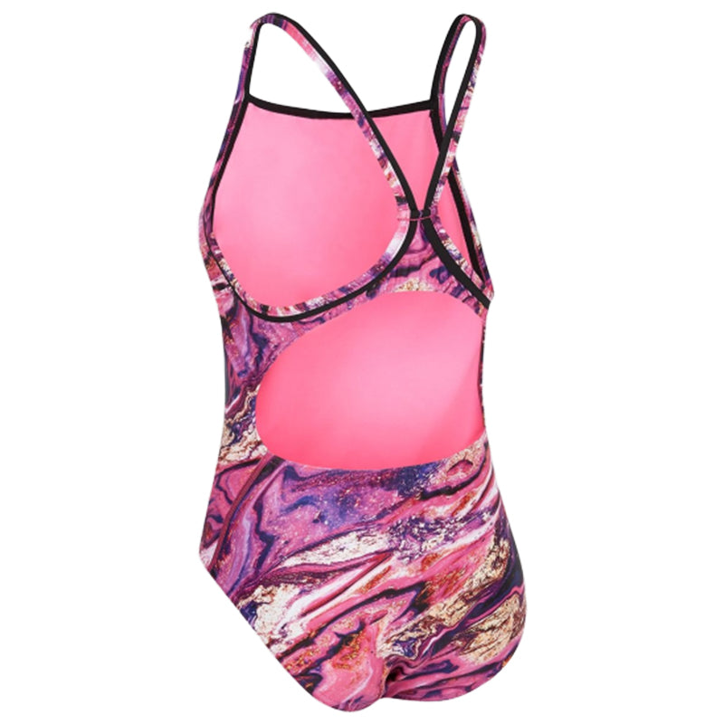 Maru - Strata Ecotech Ace Back Ladies Swimsuit - Pink/Gold