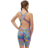 Maru Girls Swimwear - Street Art Pacer Legsuit - Blue/Multi