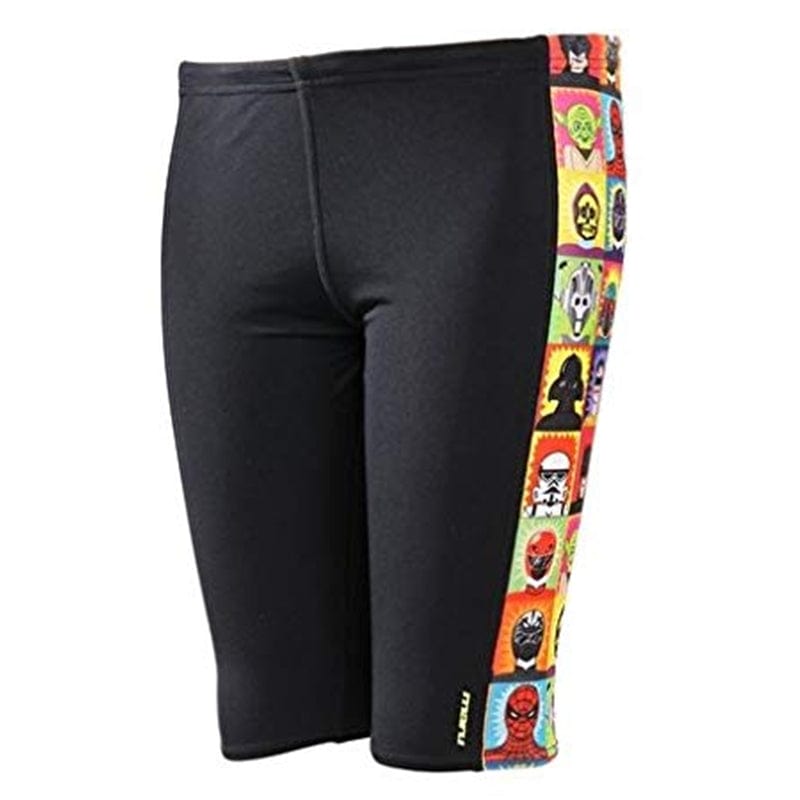 Maru - Super Hero Pacer Panel Boys Jammer - Black/Multi
