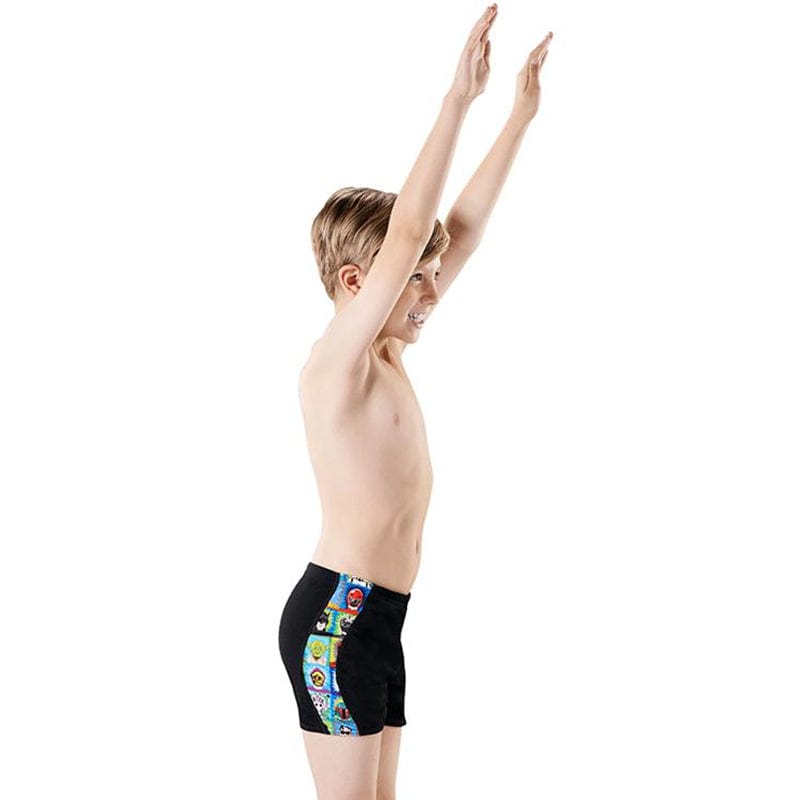 Maru - Super Hero Pacer Panel Boys Short - Black/Blue