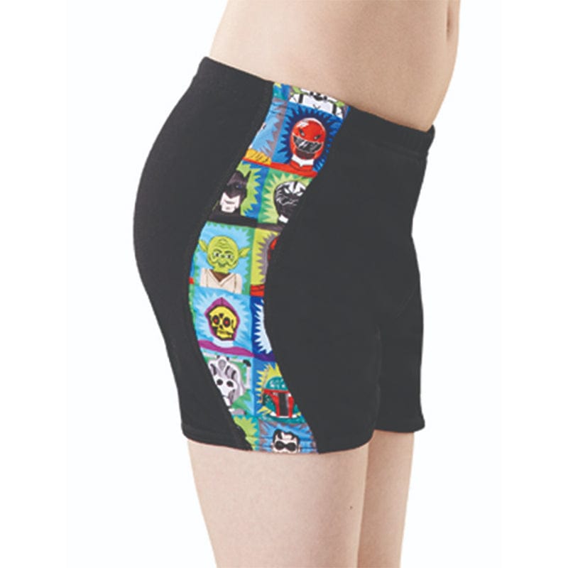 Maru - Super Hero Pacer Panel Boys Short - Black/Blue