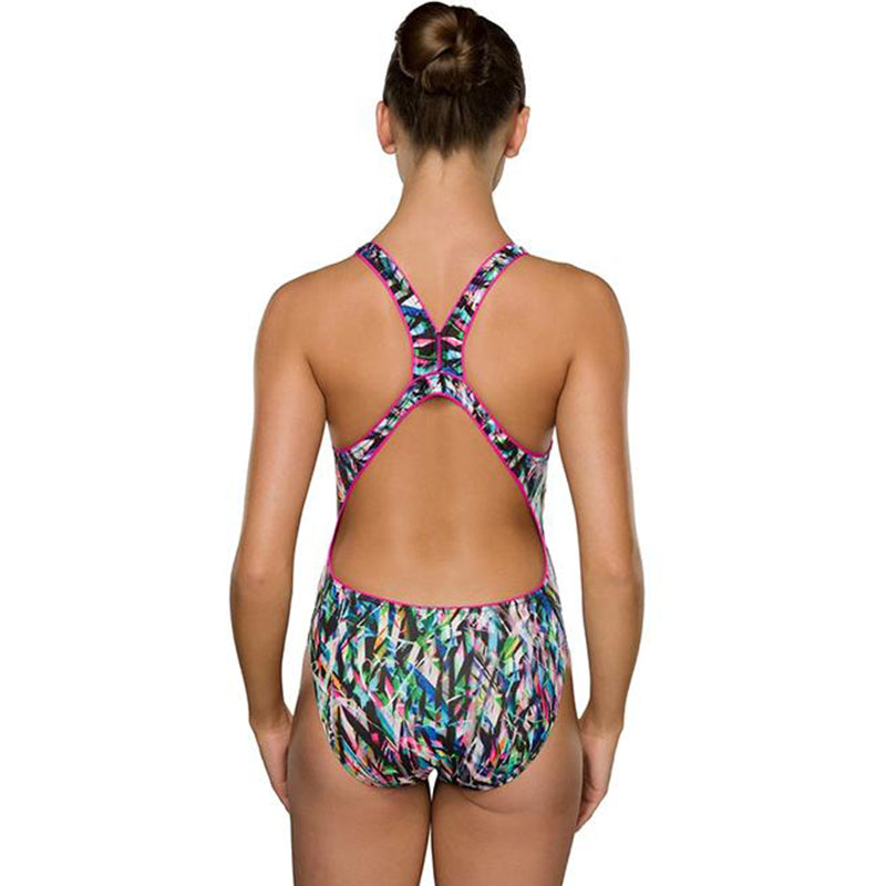 Maru - Ticker Tape Pacer Zone Back Ladies Swimsuit - Multi