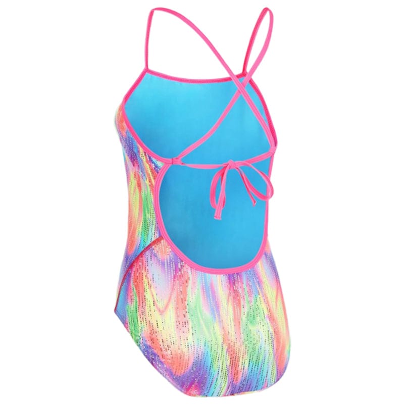 Maru - Tutti Frutti Ecotech Sparkle Tie Back Ladies Swimsuit - Multi