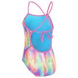 Maru - Tutti Frutti Ecotech Sparkle Tie Back Ladies Swimsuit - Multi