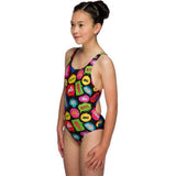 Maru - Txt Pacer Auto Back Girls Swimsuit - Multi