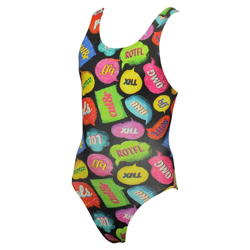 Maru - Txt Pacer Auto Back Girls Swimsuit - Multi