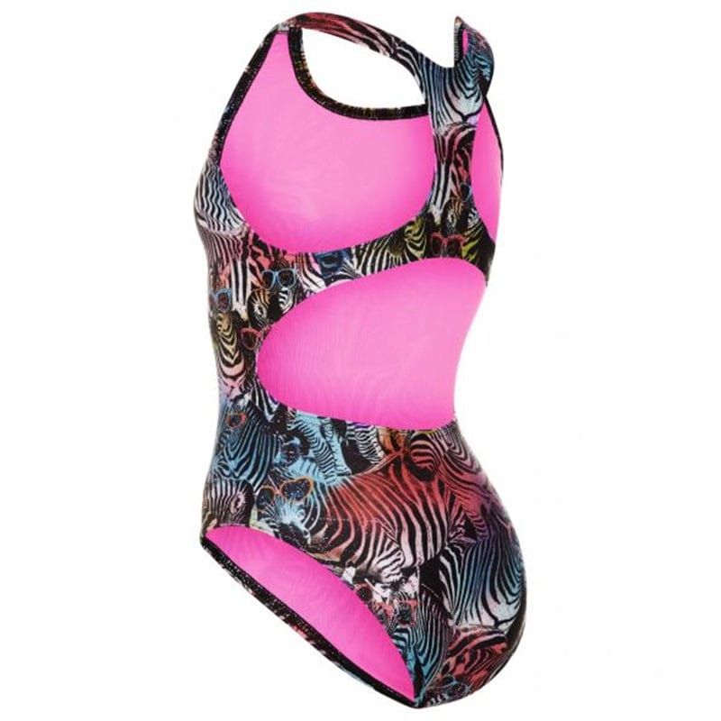 Maru - Zany Zebra Rave Back Girls Swimsuit