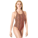 Maru - Zazou Pacer Vault Back Ladies Swimsuit - Neon