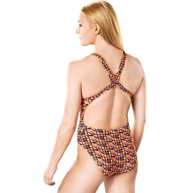 Maru - Zazou Pacer Vault Back Ladies Swimsuit - Neon